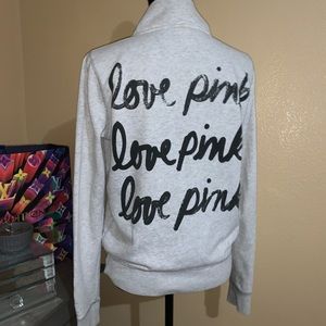 So CUTE! PINK Spell Out Pullover
